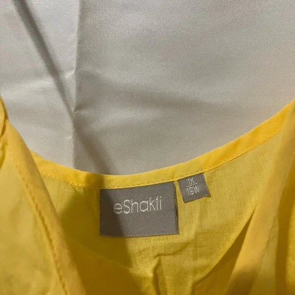 eShakti Yellow Embroidered Tunic Dress. Never worn. Excellent condition. - Picture 14 of 15